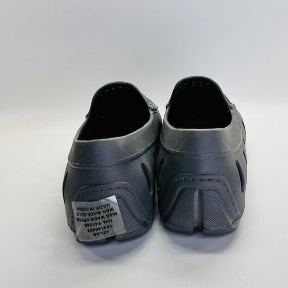 Club Room Mens Atlas Gray Perforated Driver Loafers Size 10M Slip-On Casual - Picture 4 of 12